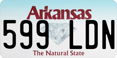 AR license plate 599LDN