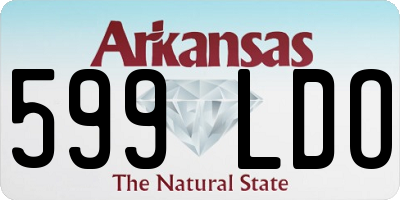 AR license plate 599LDO