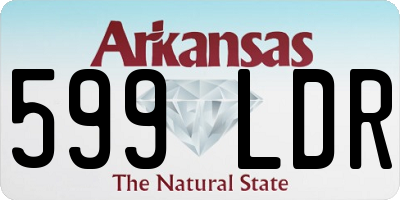 AR license plate 599LDR