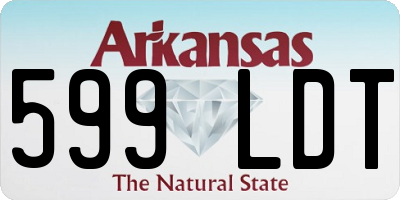 AR license plate 599LDT