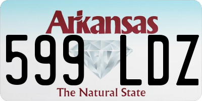 AR license plate 599LDZ