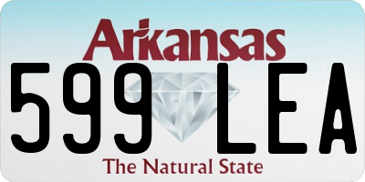 AR license plate 599LEA