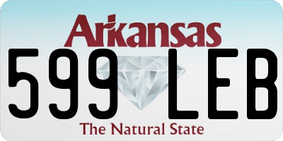 AR license plate 599LEB