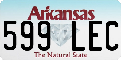 AR license plate 599LEC