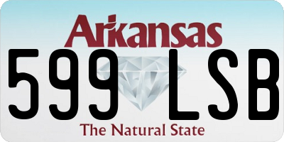 AR license plate 599LSB