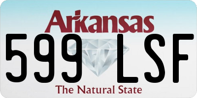 AR license plate 599LSF