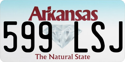 AR license plate 599LSJ