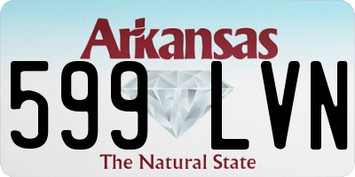 AR license plate 599LVN