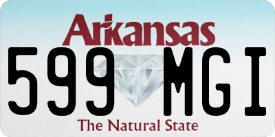 AR license plate 599MGI