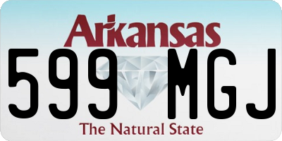 AR license plate 599MGJ