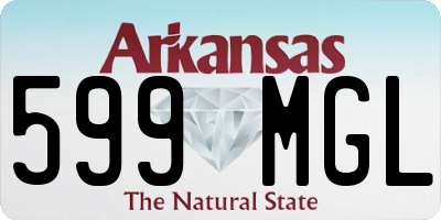 AR license plate 599MGL