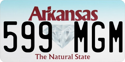 AR license plate 599MGM