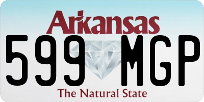 AR license plate 599MGP
