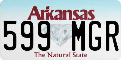 AR license plate 599MGR