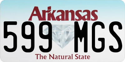 AR license plate 599MGS