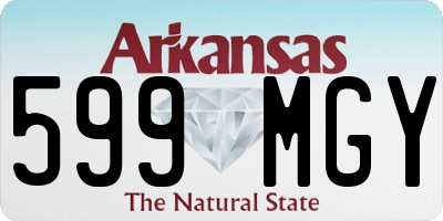 AR license plate 599MGY