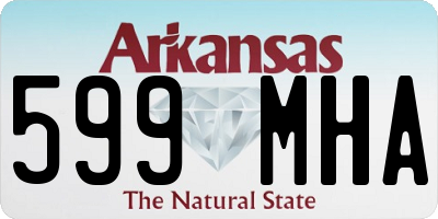 AR license plate 599MHA