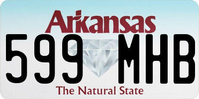 AR license plate 599MHB