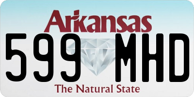 AR license plate 599MHD