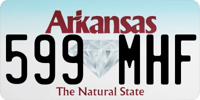 AR license plate 599MHF