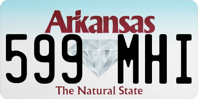 AR license plate 599MHI