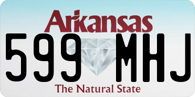 AR license plate 599MHJ