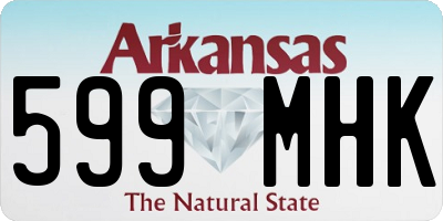 AR license plate 599MHK