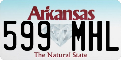 AR license plate 599MHL