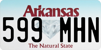 AR license plate 599MHN