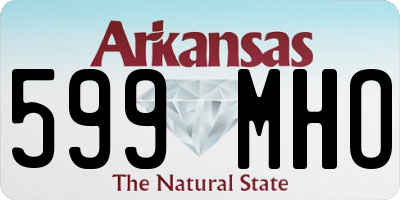 AR license plate 599MHO