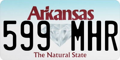 AR license plate 599MHR