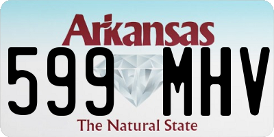AR license plate 599MHV