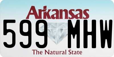 AR license plate 599MHW