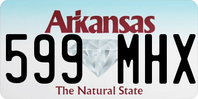 AR license plate 599MHX
