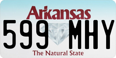 AR license plate 599MHY