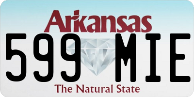 AR license plate 599MIE