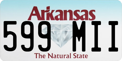 AR license plate 599MII