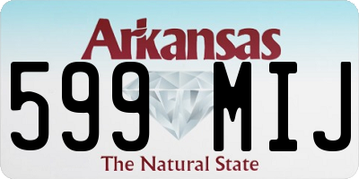 AR license plate 599MIJ