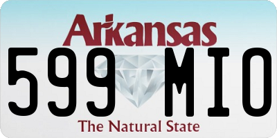 AR license plate 599MIO