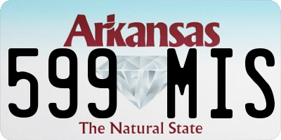 AR license plate 599MIS