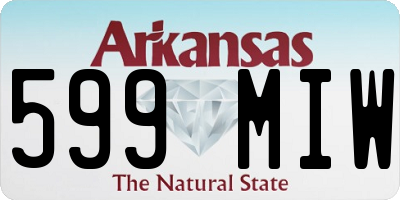AR license plate 599MIW