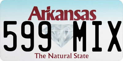AR license plate 599MIX