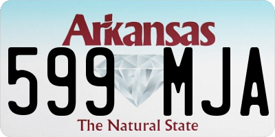 AR license plate 599MJA