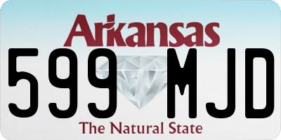 AR license plate 599MJD