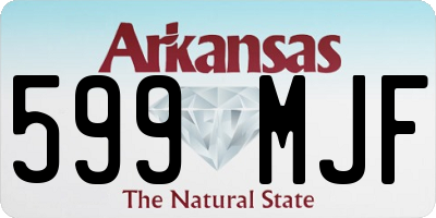 AR license plate 599MJF