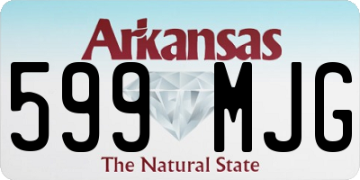 AR license plate 599MJG