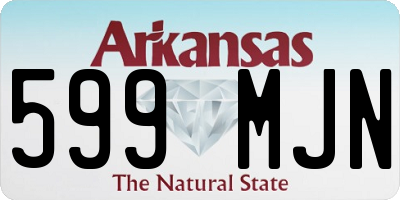 AR license plate 599MJN