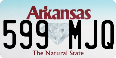 AR license plate 599MJQ
