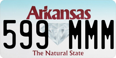 AR license plate 599MMM