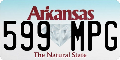 AR license plate 599MPG